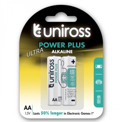 Uniross Power Plus αλκαλική 2 μπαταρία AA - LR06