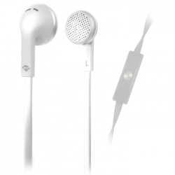 MELICONI MYSOUND SPEAK FLAT WHITE IN-EAR STEREO HEADSET (WITH MICROPHONE)