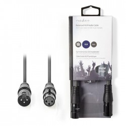 Balanced XLR Audio Cable XLR 3-Pin Male - XLR 3-Pin Female 0.5 m