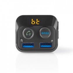 3 σε 1 Bluetooth αναμεταδότης FM, hands free και φορτιστής με οθ