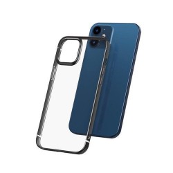 Baseus iPhone 12 Pro Max Shining Case - Θήκη Σιλικόνης - Clear / Black - ARAPIPH67N-MD01